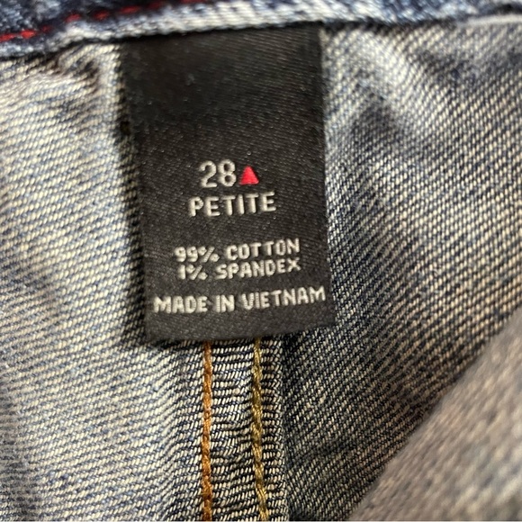 Lane Bryant 28 Petite Distinctly Boot Dark Wash Jeans Western Flared Cowboy - Picture 4 of 6